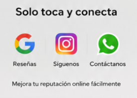 Tarjeta NFC para Reseñas de Google, Instagram y WhatsApp – Consigue Más Interacciones con un Solo Toque